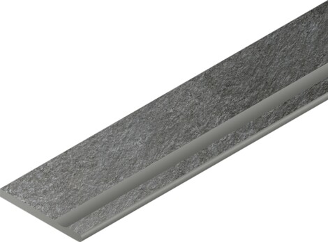 Угол Magma X2 Graphite Бортик с выемкой закругленный правый 30x120