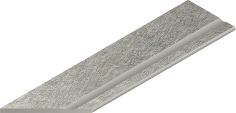 Угол Magma X2 Silver Бортик с выемкой закругленный левый 30x120