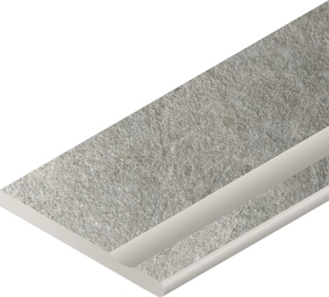 Угол Magma X2 Silver Бортик с выемкой закругленный правый 30x60