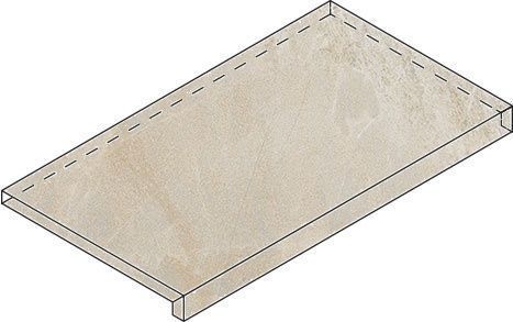 Ступень Манетик X2 Фронтальная Минерал Уайт 33x60