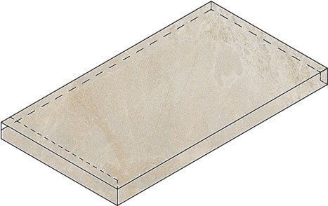 Ступень Манетик X2 Угловая Левая Минерал Уайт 33x60