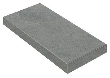 Ступень Materia Carbonio угловая левая патинированная 33x120