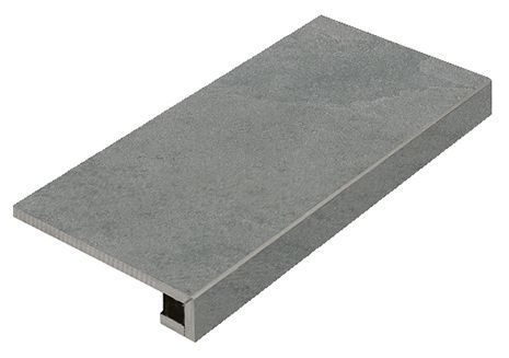 Ступень Materia Carbonio угловая правая патинированная 33x60