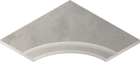 Угол Millennium X2 Silver Бортик с выемкой угловой закругленный 30 60x60