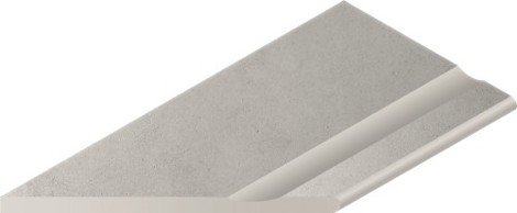 Угол Millennium X2 Silver Бортик с выемкой закругленный левый 30x60