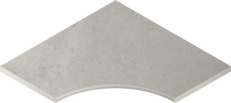 Угол Millennium X2 Silver Бортик угловой закругленный 30 60x60