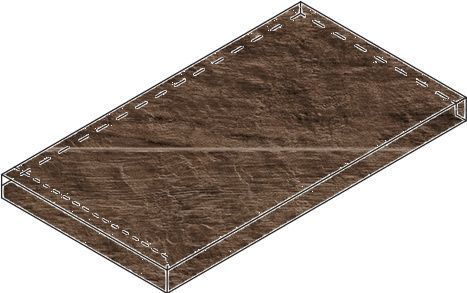 Ступень НЛ-Вуд X2 Угловая Левая Пэппер 33x60