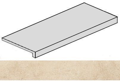 Ступень Room Beige Stone угловая правая Патинированный 33x120