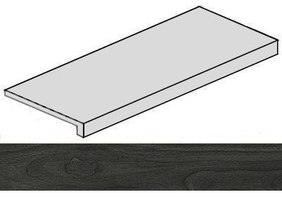 Ступень Room Black Wood угловая правая Патинированный 33x120