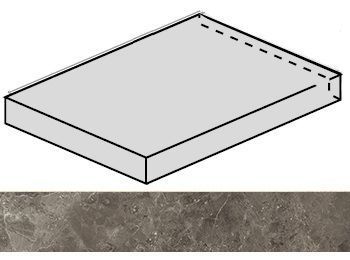 Ступень Room Grey Stone угловая левая Патинированный 33x60