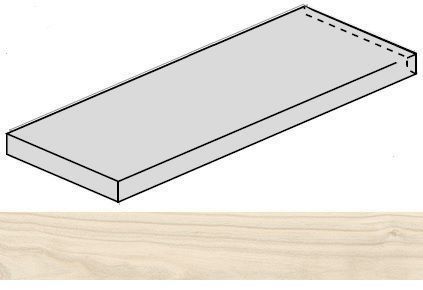 Ступень Room White Wood угловая левая Патинированный 33x120