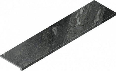 Ступень Skyfall Nero Smeraldo угловая левая патинированный 33x120