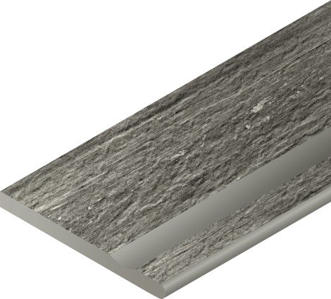 Угол Skyfall X2 Grigio Alpino Бортик с выемкой закругленный правый 30x60