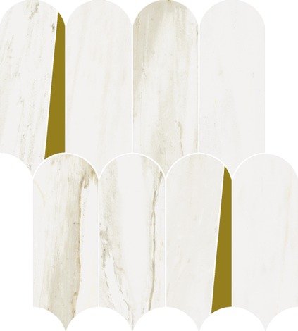 Мозаика Stellaris Carrara Ivory Mosaico Elegant