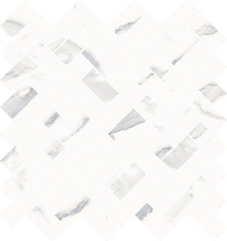 Мозаика Stellaris Statuario White Mosaico Cross