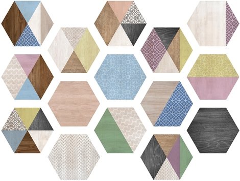 Керамогранит Art Deco hexa Mix 23,2x26,7