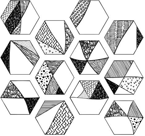 Керамогранит Comic Hexa Mix 23,2x26,7