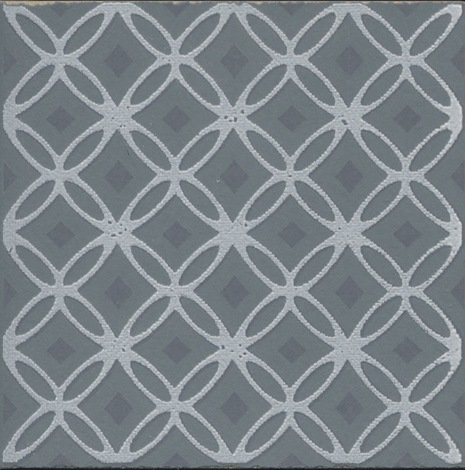 Декор Агуста 1 синий матовый 9,8x9,8