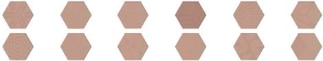Декор Агуста розовый матовый 5,2x6 фото 1
