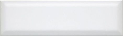 Плитка Аккорд белый грань 8,5x28,5