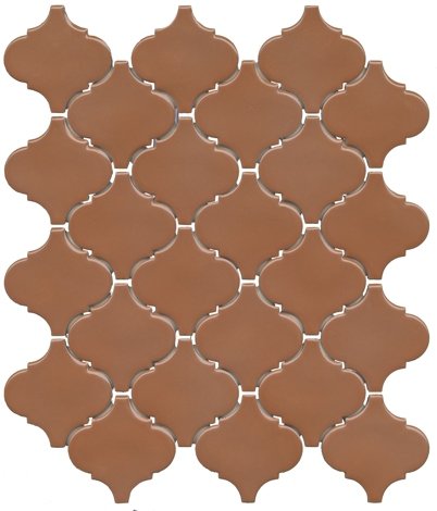 Плитка Арабески Марокко коричневый глянцевый 26x30