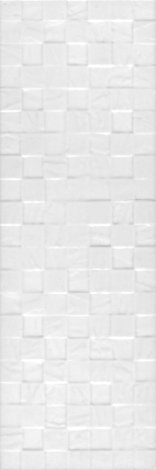 Плитка Бьянка белый глянцевый мозаика 20x60