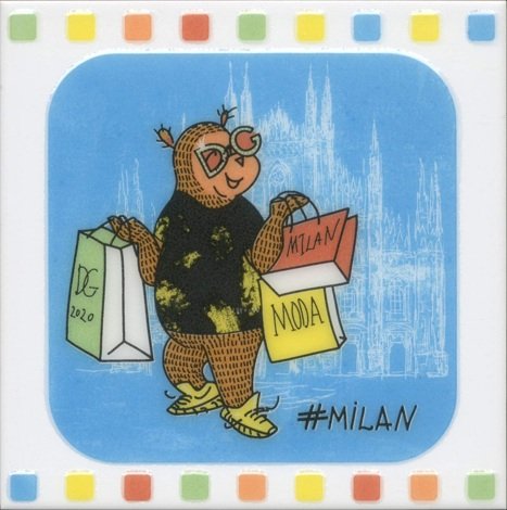Декор Большое путешествие Milan 20x20