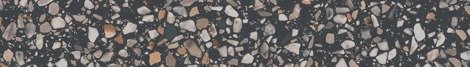 Плинтус Бричиола черный матовый обрезной 9,5x60
