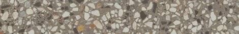 Плинтус Бричиола серый матовый обрезной 9,5x60