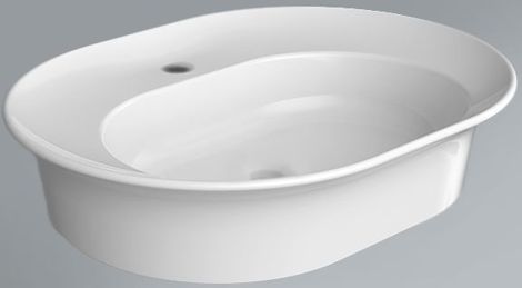 Kerama Marazzi Canaletto 60х47 Раковина накладная c отверстием под смеситель, белый фото 1