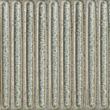 Декор Далия чипсет зеленый светлый глянцевый 20x20