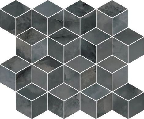 Декор Джардини мозаичный серый темный 37,5x45