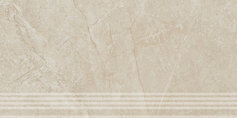 Ступень Эстерель бежевый светлый матовый обрезной фронтальная 30x60