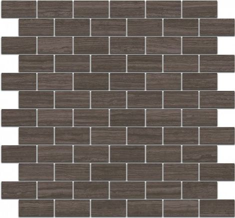 Декор Грасси напольный коричневый мозаичный 30x32
