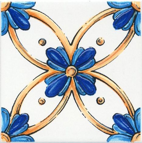 Декор Капри Майолика 488 9,8x9,8