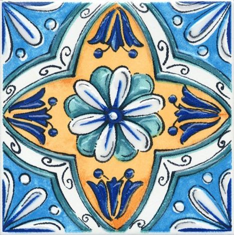 Декор Капри Майолика 489 9,8x9,8