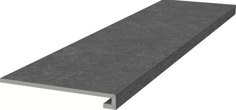 Ступень Касабланка клееная фронтальная антрацит матовый обрезной 33x119,5
