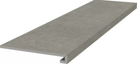 Ступень Касабланка клееная фронтальная серый матовый обрезной 33x119,5