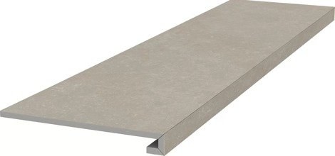 Ступень Касабланка клееная фронтальная серый светлый матовый обрезной 33x119,5