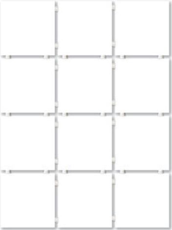 Плитка Конфетти белый Настенная 30x40