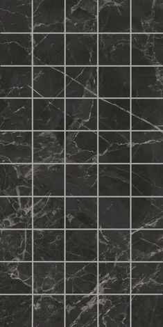 Декор Коррер чипсет черный глянцевый 30x60