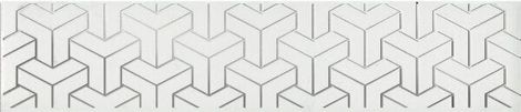 Бордюр Ломбардиа белый 5,4x25