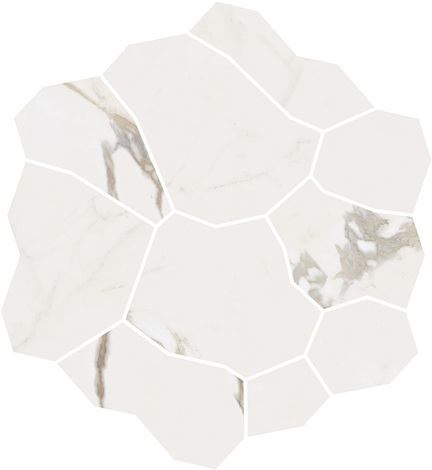 Декор Марсель наборный бежевый светлый глянцевый обрезной 31,5x34,2