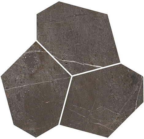 Декор Марсель наборный коричневый матовый обрезной 25,5x26,5