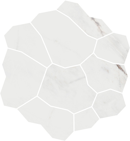 Декор Марсель наборный серый светлый глянцевый обрезной 31,5x34,2