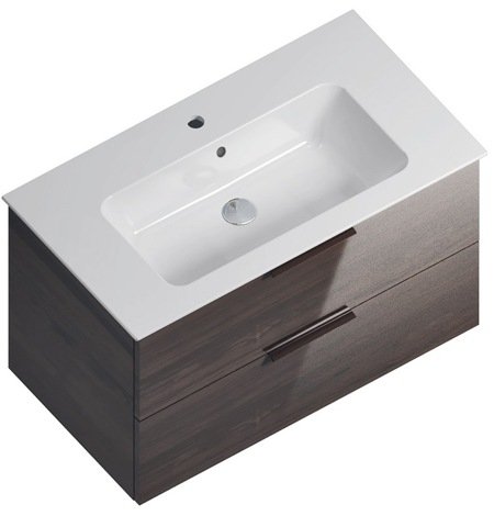 Kerama Marazzi Piano 85 Тумба под раковину подвесная, дымчатый вяз фото 1