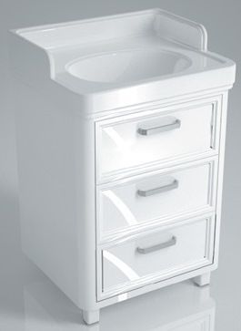 Kerama Marazzi Pompei Тумба под раковину Pompei 60, напольная, 3 ящика, белый фото 1