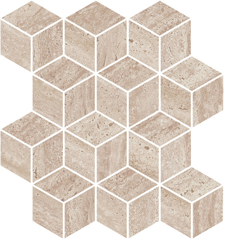 Мозаика Про Травертин Декор мозаичный бежевый матовый обрезной KMD2MSM016BR