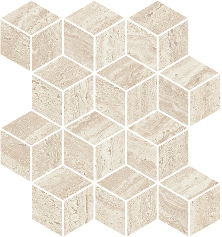 Мозаика Про Травертин Декор мозаичный бежевый светлый матовый обрезной KMD2MSM015BR