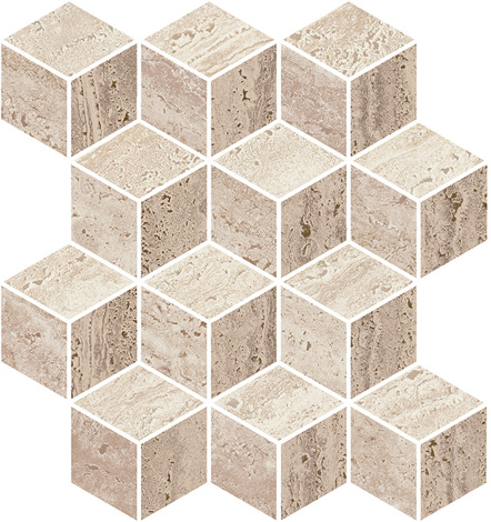 Мозаика Про Травертин Декор мозаичный микс матовый обрезной